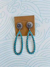 Load image into Gallery viewer, Turquoise Teardrop Earrings
