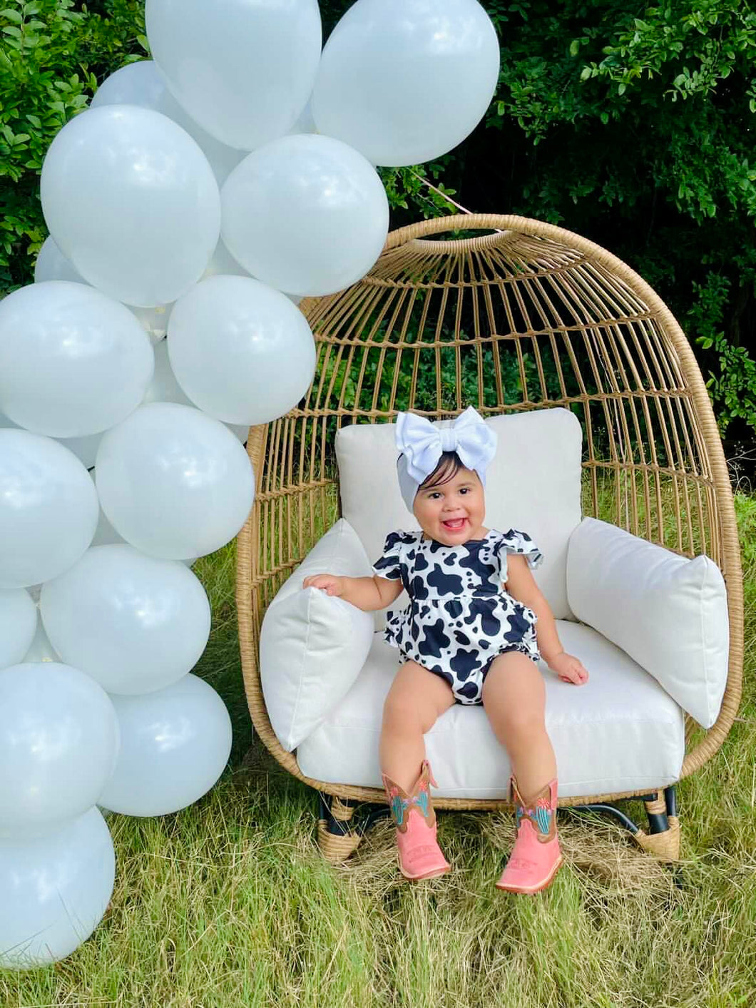 Cow Print Romper