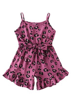 Load image into Gallery viewer, Purple Leopard Romper
