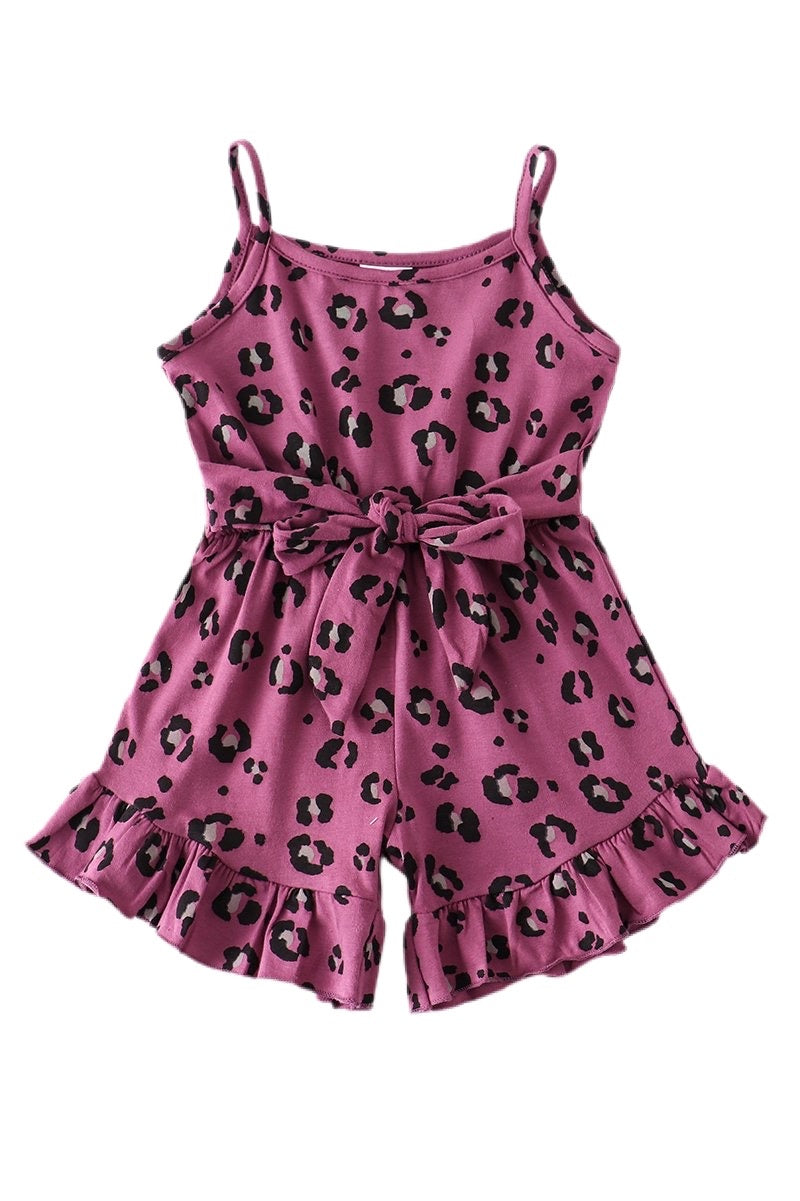 Purple Leopard Romper