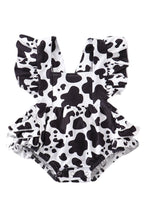 Load image into Gallery viewer, Cow Print Romper
