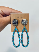 Load image into Gallery viewer, Turquoise Teardrop Earrings
